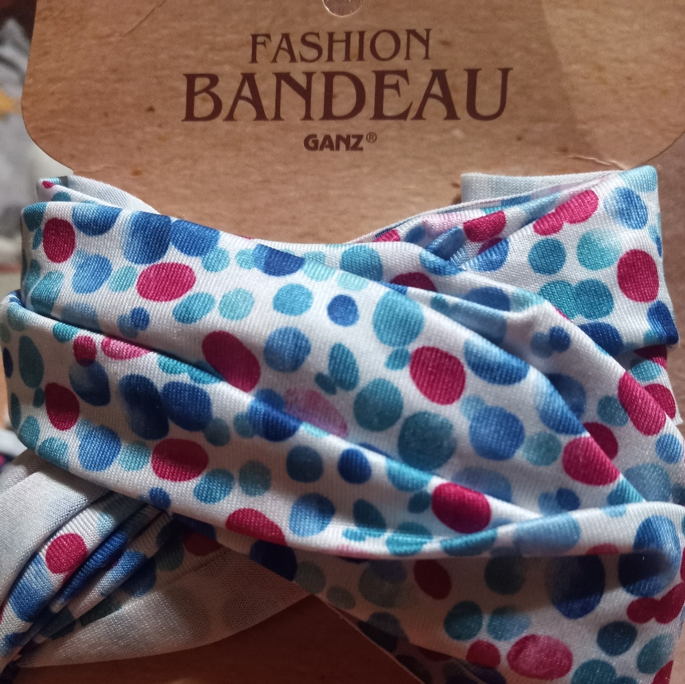 Ganz Fashion Bandeau with Polka Dots